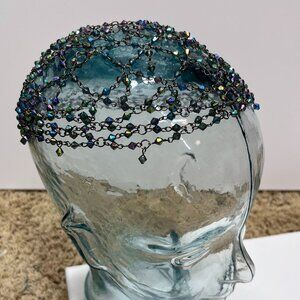 Vintage Beaded Hair Cage Net